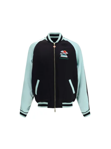 Kurtka bomber Casablanca z logo czarny