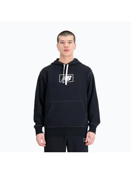 Mikina New Balance Essentials Hoodie black černá