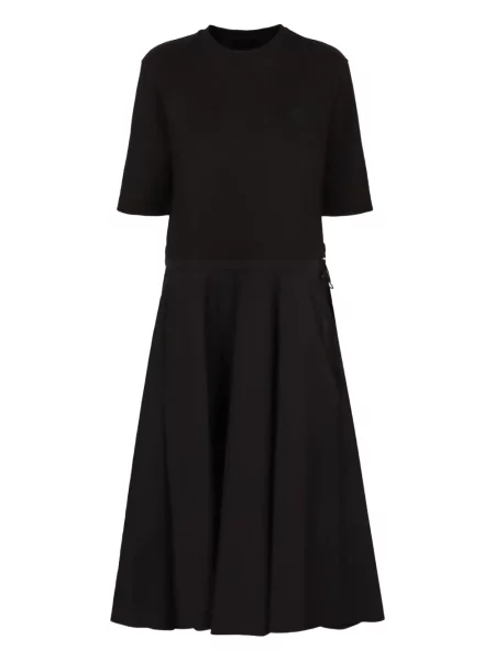 Rochie tip cămașă Moncler până la genunchi de costum negru
