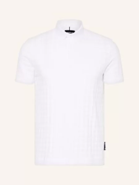 Boss Koszulka Polo Z Dzianiny weiss białe