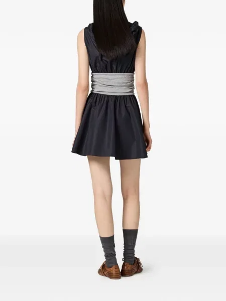 Material textil rochie Miu Miu de costum albastru