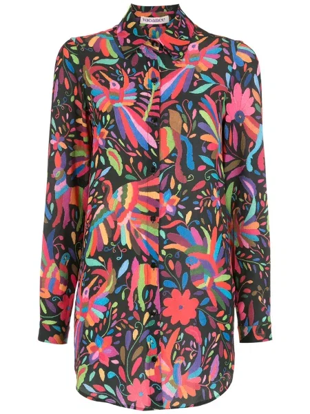 Koszula Olympiah z nadrukiem czarna