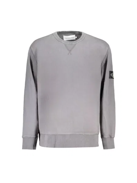 Bluza Calvin Klein Jeans z autografem szara