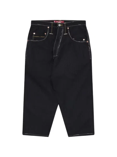 На тънки райета дънки Junya Watanabe Man синьо