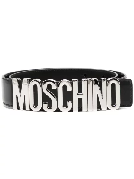 Pantofi loafer Moschino din piele negru