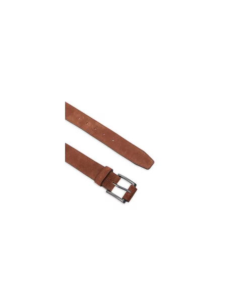 Tommy Hilfiger Nadrágszíj Th Soho Roller Suede barna