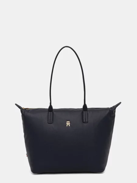 Kabelka Tommy Hilfiger tmavomodrá