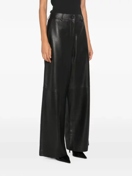 Pantaloni P.a.r.o.s.h. din piele negru