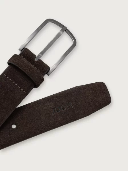 Joop! curea pentru bărbați din piele întoarsă maro