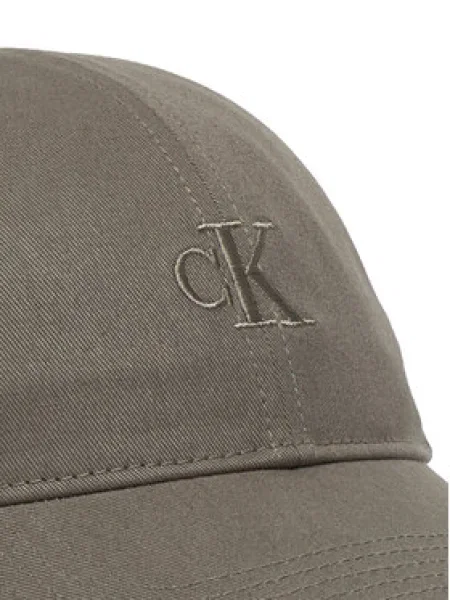 Baseball sapka Calvin Klein Monogram Embroidery Baseball Cap szürke