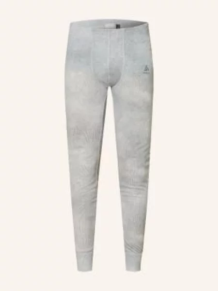 Termo kalhoty ODLO Active Warm X Pow Bl Bottom Long odlo silver grey šedé