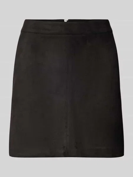 Spódnica mini z imitacji skóry model ‘DONNA DINA’ Vero Moda czarna