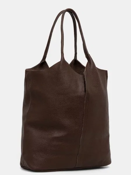 Кожаная сумка Answear.lab коричневая