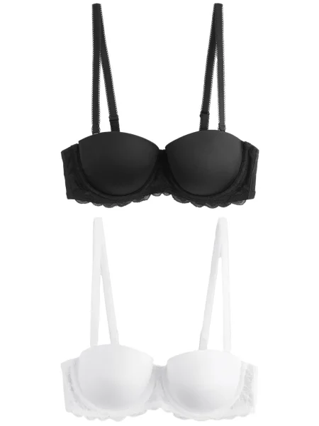 Next Sutien negru alb