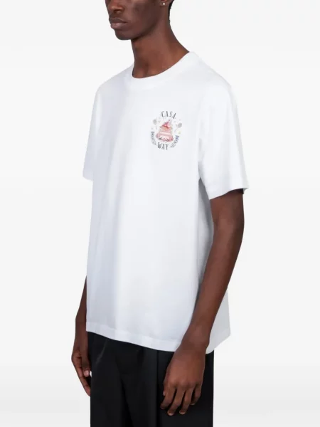 Tricou Casablanca cu imagine alb