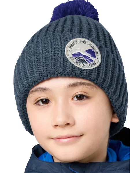 Jack Wolfskin шапка з помпоном дитяча POMPOM