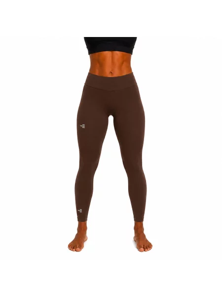 Sportowe legginsy dostępne w wielu kolorach brązowe