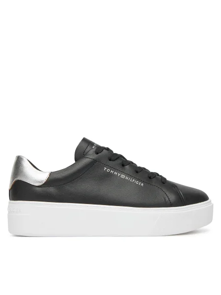 Tommy Hilfiger Sneakers Essential Platform Court Sneaker negru