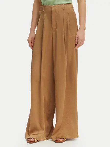 Iconique Spodnie palazzo Harper jasny Wide Leg brązowy