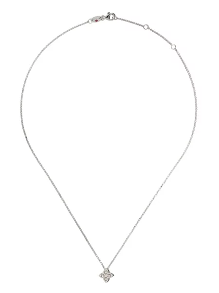 Colier Roberto Coin cu model floral alb
