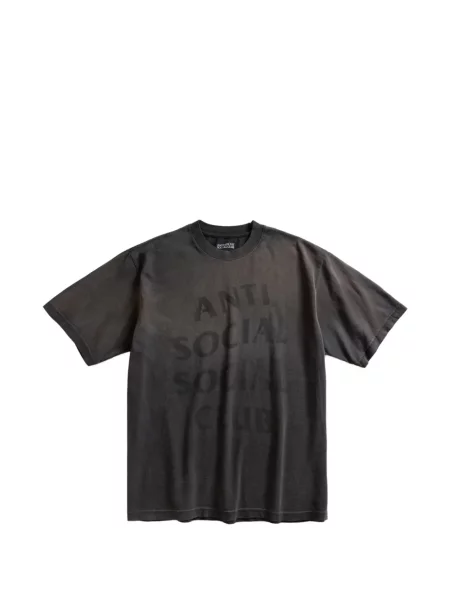 Tricou Anti Social Social Club cu imagine negru