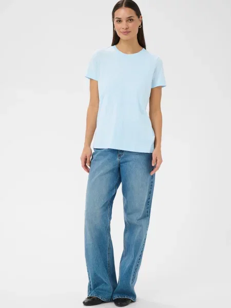 Kaffe Tricou Amarin azuriu