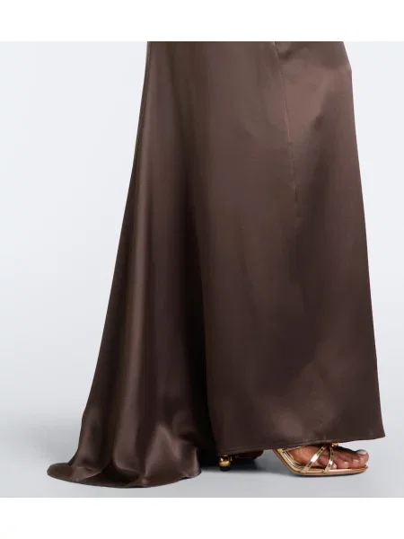 Rochie Max Mara din satin maro