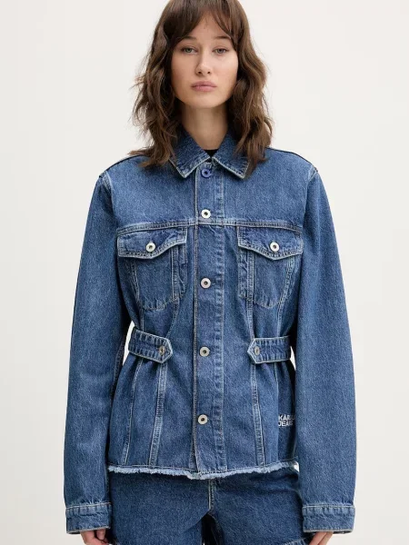 Karl Lagerfeld Jeans geacă jeans albastru