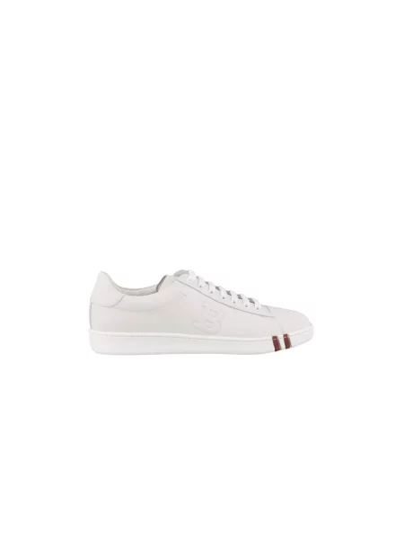 Sneakersy Bally skórzane białe