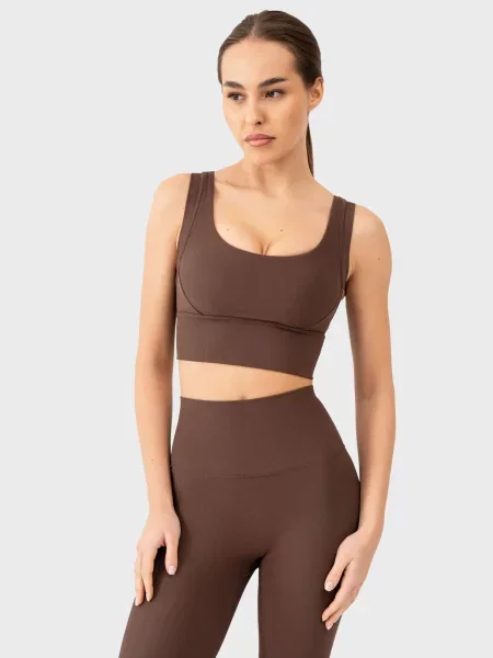 Топ спортивний AVECS коричневий
