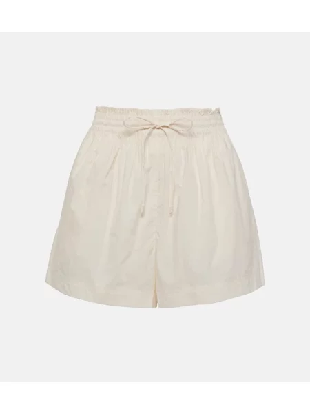 Szorty Ulla Johnson popelinowe białe