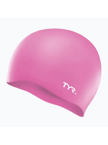 Детска шапка за плуване TYR Wrinkle-Free Silicone pink розово