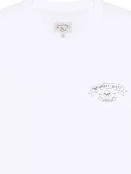 Tricou Emporio Armani cu imagine alb