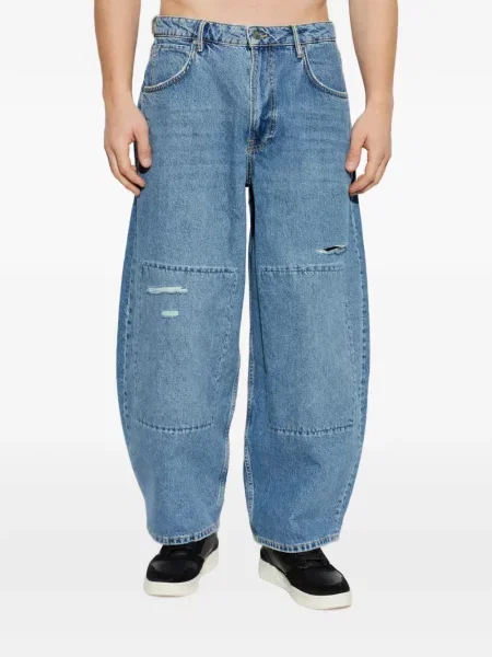 Blugi cu picior larg Allsaints albastru
