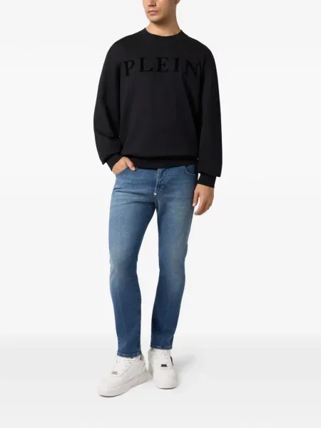 Hanorac Philipp Plein cu imagine negru