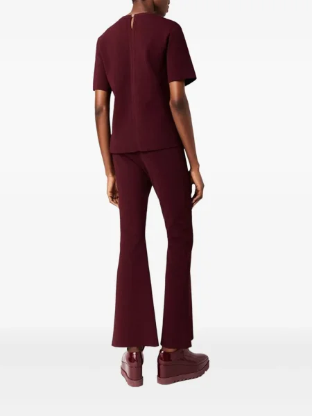 Dzianinowe spodnie Stella Mccartney czerwone