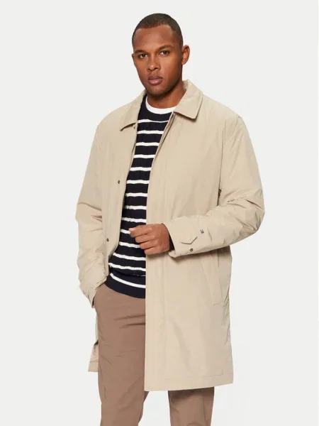 Tommy Hilfiger Płaszcz przejściowy beżowy