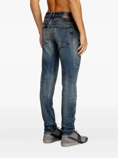 Blugi Diesel din piele albastru