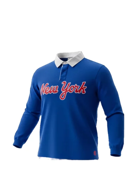 Lung tricou polo Eric Emanuel albastru