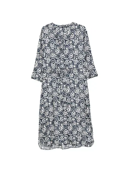 Rochie midi 's Max Mara cu imagine cu imprimeu geometric albastru
