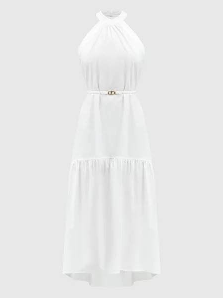 Сукня міді з мереживом Twinset біла