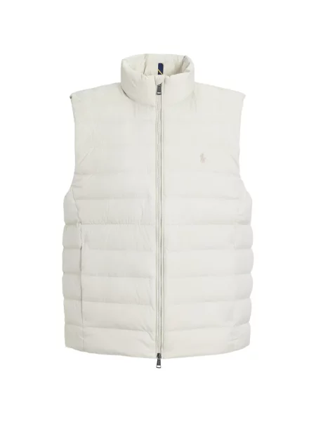 Fleece polo Polo Ralph Lauren με κέντημα με λαιμόκοψη v κόκκινο