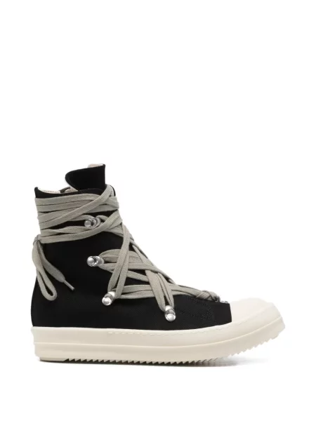Sneakerși Rick Owens Drkshdw cu șireturi din dantelă negru