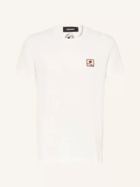 Tričko Cool Fit / hnědá / béžová bílá