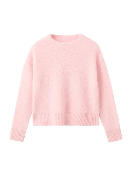 MANGO Pulover Olivia deschis roz