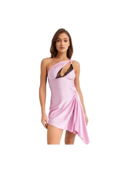 Sukienka mini Coperni asymetryczna elegancka różowa