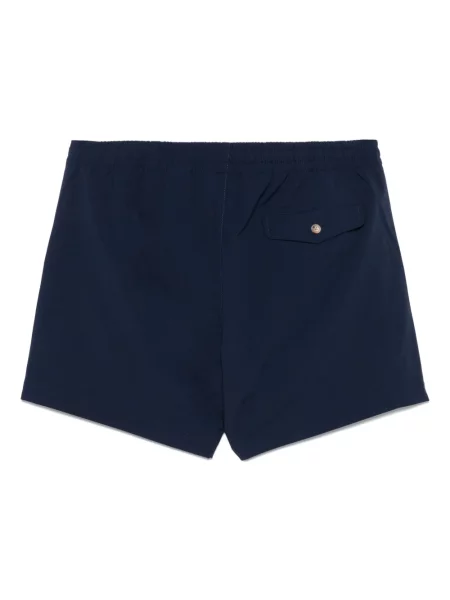 Dzianinowe kąpielówki Polo Ralph Lauren w paski czarne