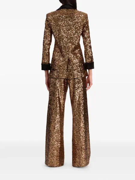 Sacou Alice + Olivia cu paiete auriu