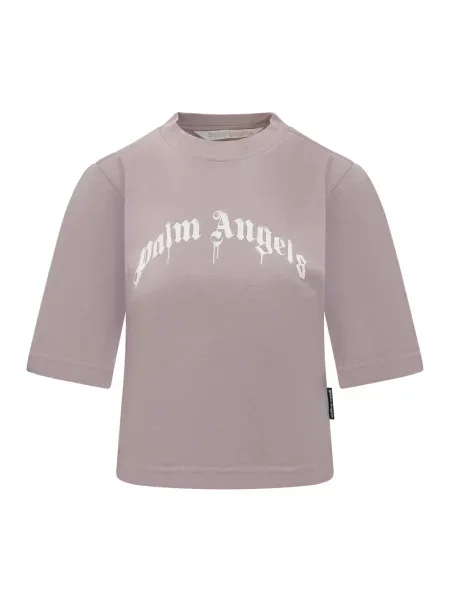 Koszulka Palm Angels z logo fioletowa