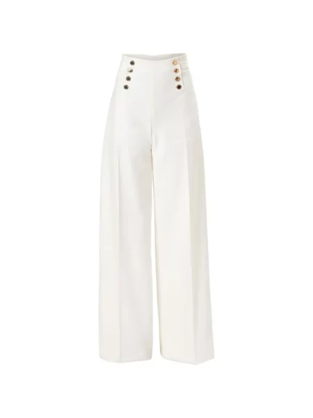 Pantaloni Carolina Herrera alb
